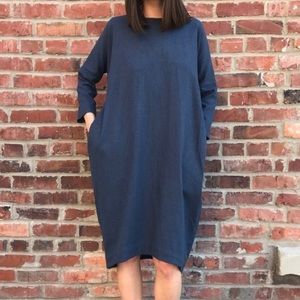 Black Crane bud dress